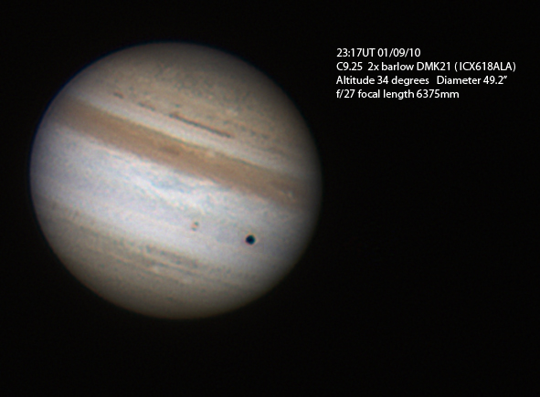 Jupiter Last Night-1/9/10 - Major & Minor Planetary Imaging - Cloudy Nights