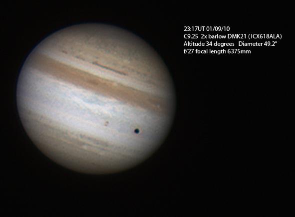 Jupiter Last Night-1 9 10 - Major & Minor Planetary Imaging - Cloudy Nights