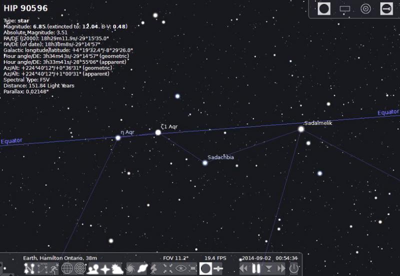 how to stop time in stellarium