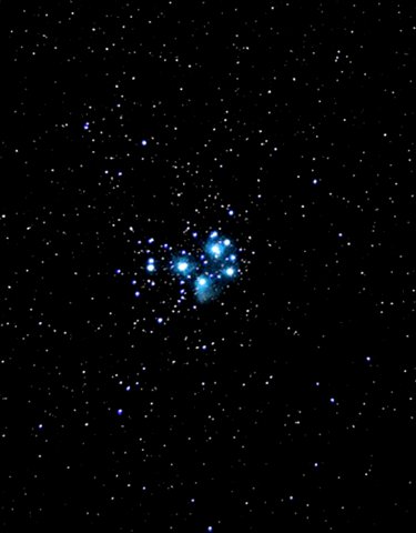 Pleiades 2024 through telescope