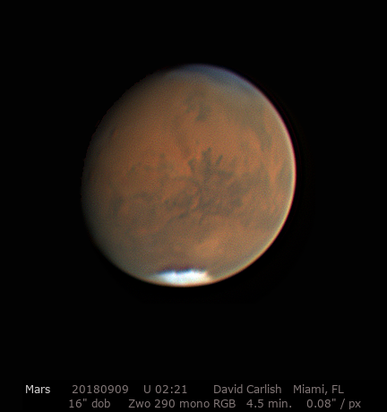 Mars - personal best ? 16 in dob, zwo 290 mono -RGB - Major & Minor ...