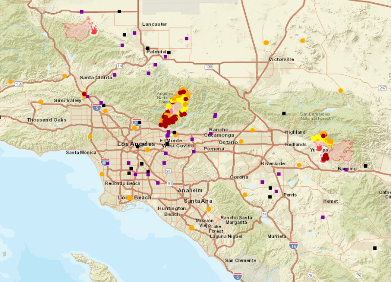 Fire & Smoke Map for Your Area in North America - General Observing and ...