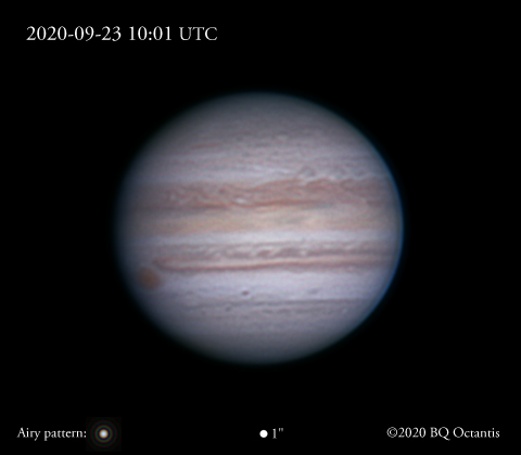 Jupiter w/GRS, Oval BA, NTrZ Swirls 2020-09-23 - Major & Minor ...