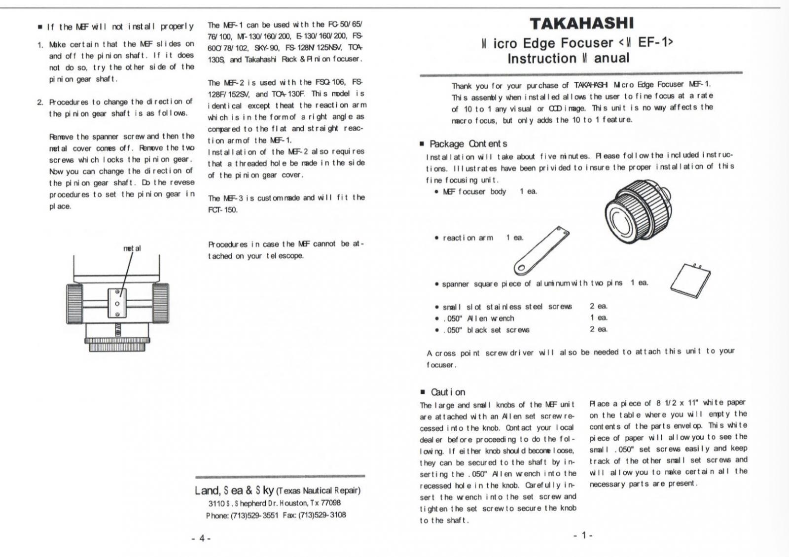 Mueller Ultra M99S Instruction Manual