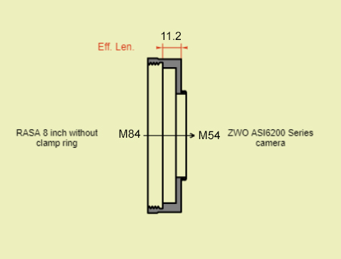 Connecting RASA 8 to ASI2600MC-Pro - Beginning Deep Sky Imaging