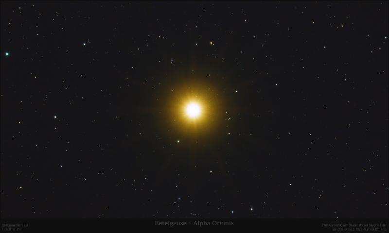 Betelgeuse with a Stellamira 80mm ED and ASI678MC - Beginning Deep Sky ...