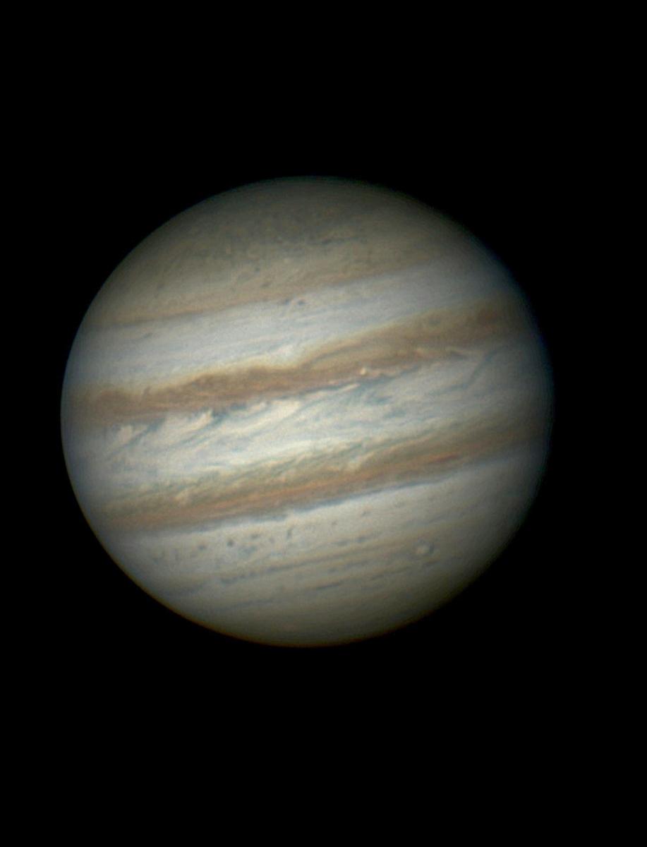 Jupiter in good seeing 9/14 - Major & Minor Planetary Imaging - Cloudy