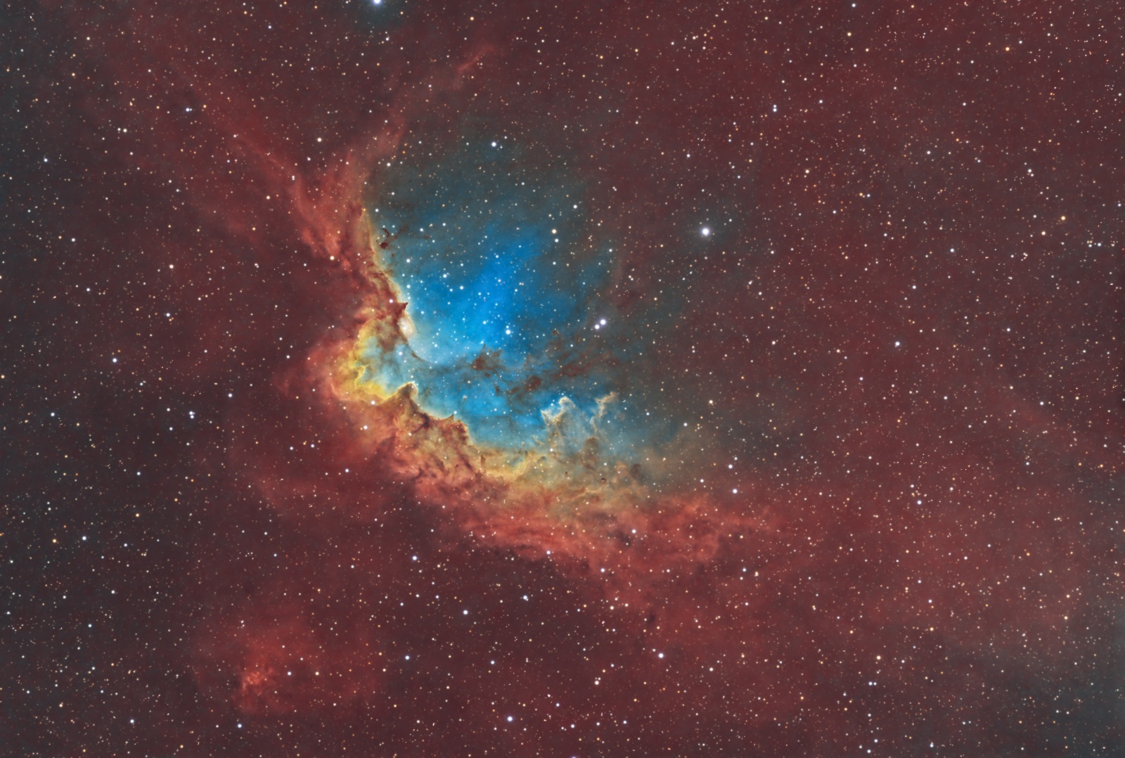 Wizard Nebula (NGC 7380) Borg 125 f/8 NB Foraxx Palette 