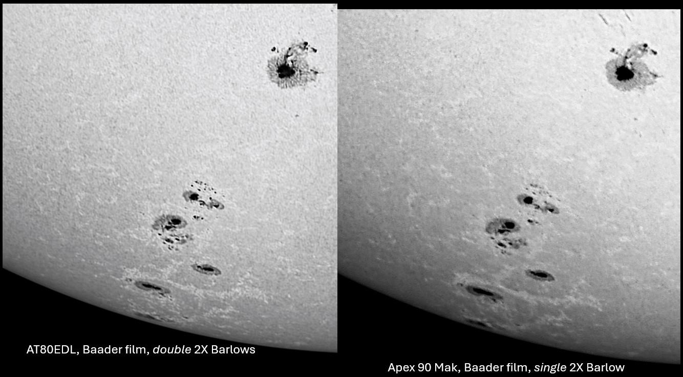 Astrospheric was mistaken! Sun in WL 9/3/2024 - Solar Observing and ...