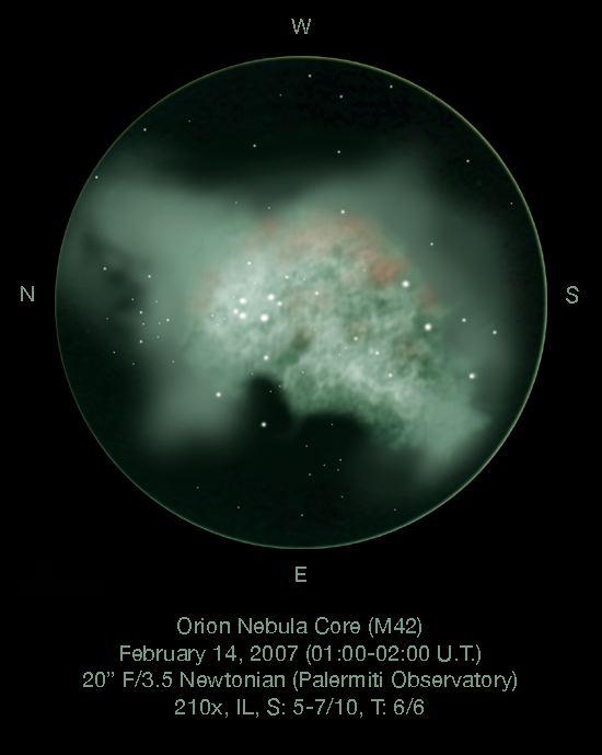 Theta Orionis - The Trapezium - Sketching - Cloudy Nights