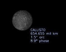 Jupiter and Callisto with albedo features - Major & Minor Planetary ...