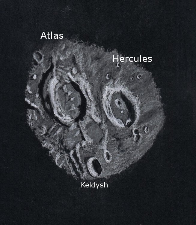 Lunar Craters Atlas and Hercules - Sketching - Cloudy Nights