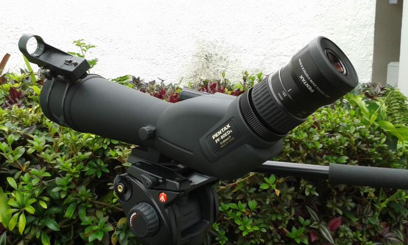 Adding a Red Dot Finder (RDF) to an angled Spotting Scope (Pentax PF ...