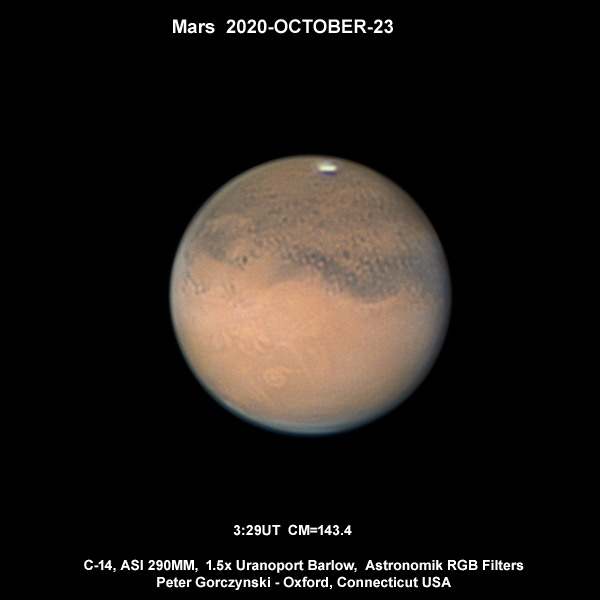 Mars - October 23 - Very good seeing, poor transparency - Major & Minor ...