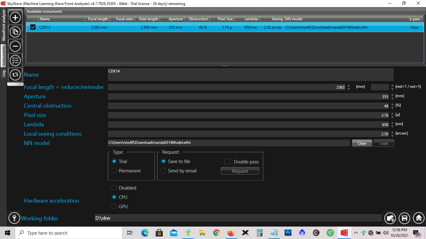 Skywave (SKW) Pro Beta Test for Collimation and Wavefront Analysis ...