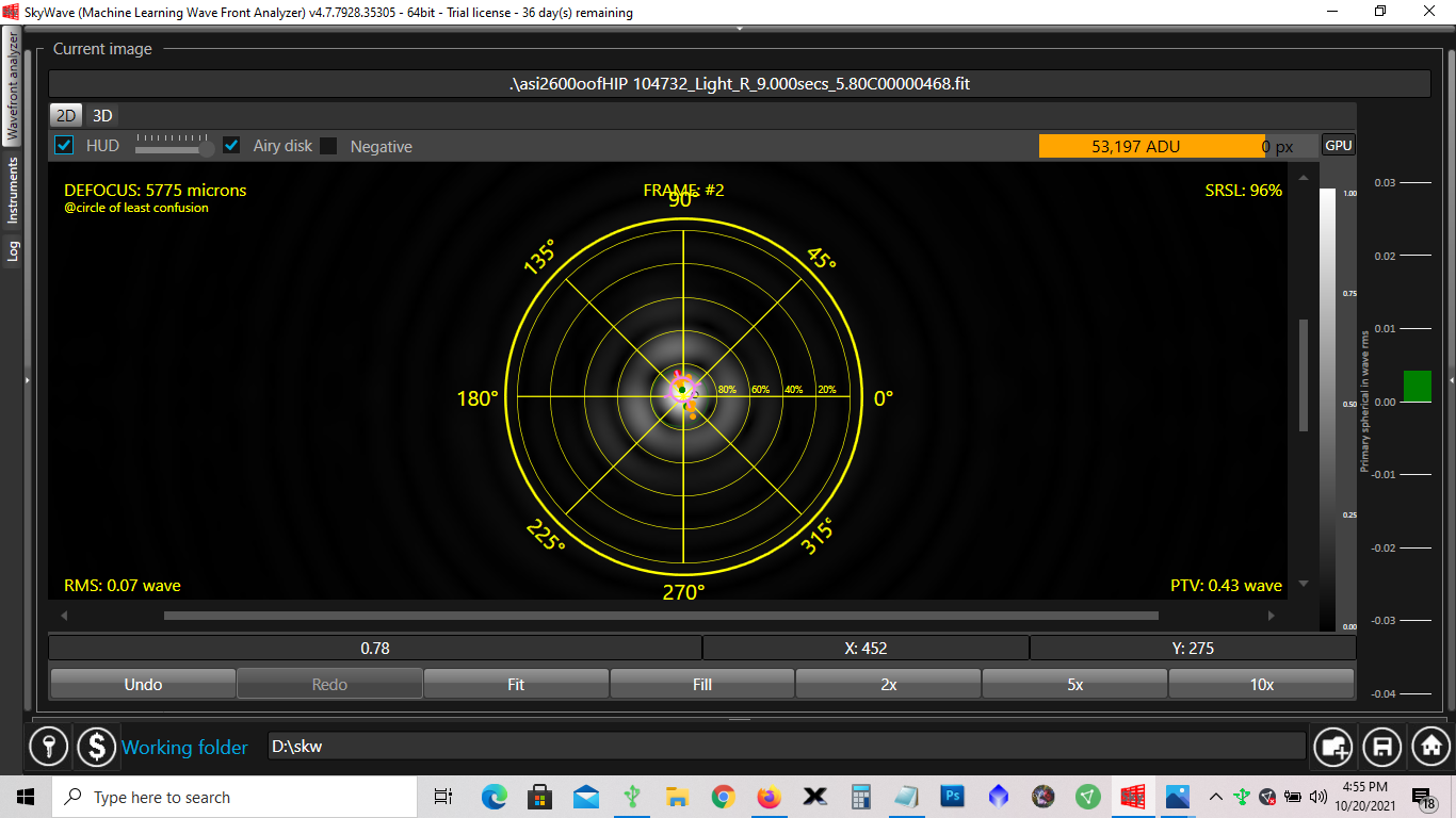 Skywave (SKW) Pro Beta Test for Collimation and Wavefront Analysis ...