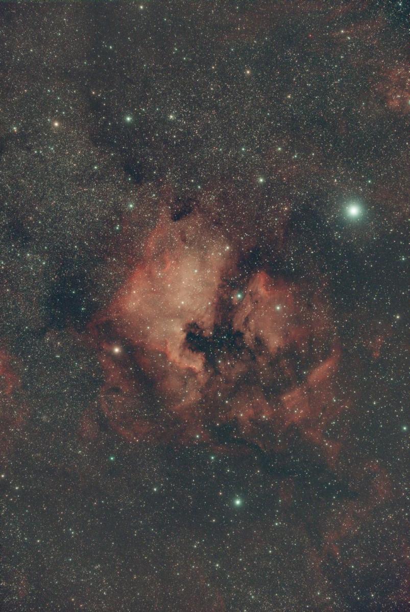 Wide field North America and Pelican Nebulas: Askar FMA135 scope + 