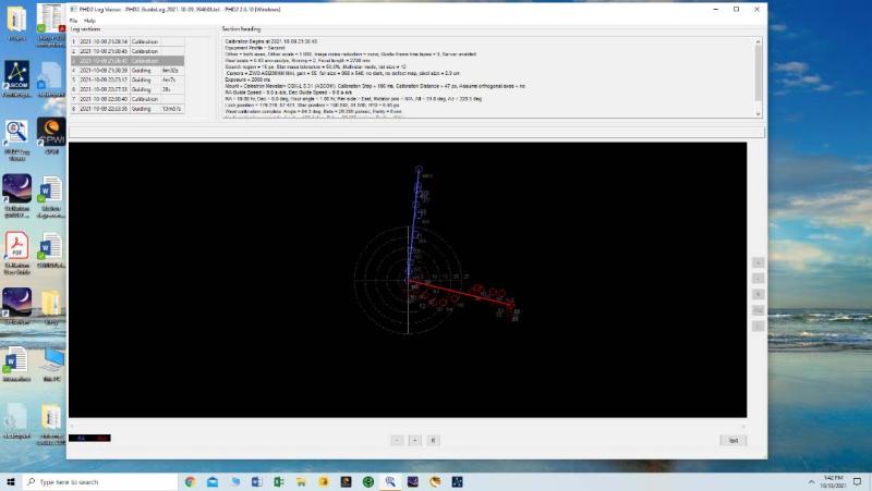 phd guiding dec calibration failed