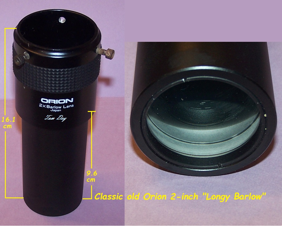 Orion barlow hot sale lens