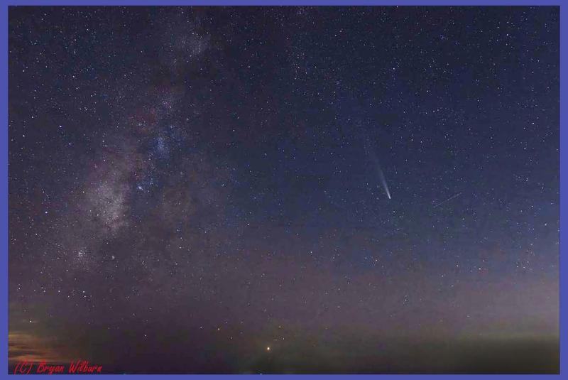 Comet Tsuchinshan ATLAS & Milky Way, from Padre Island Nat Seashore ...