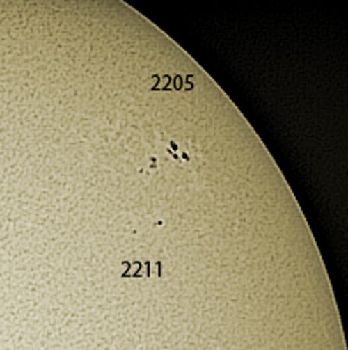 Sun In Whitelight 14112014 Solar Observing And Imaging Cloudy Nights 9473