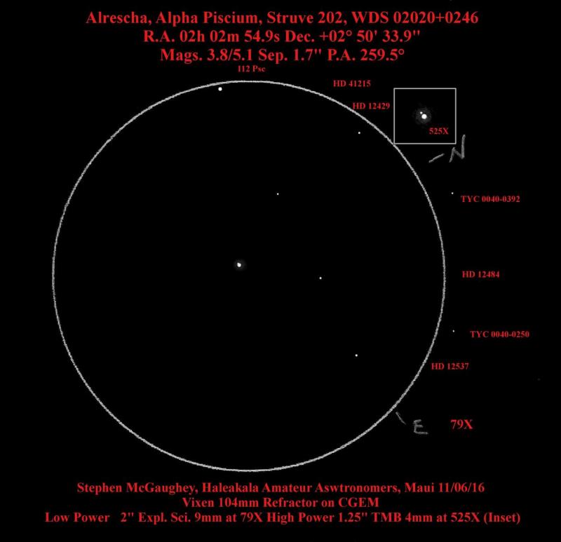 Alpha Piscium - Double Star Observing - Cloudy Nights