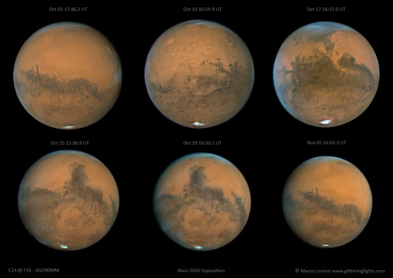 Best images of this Mars opposition and albedo map of surface - Major ...