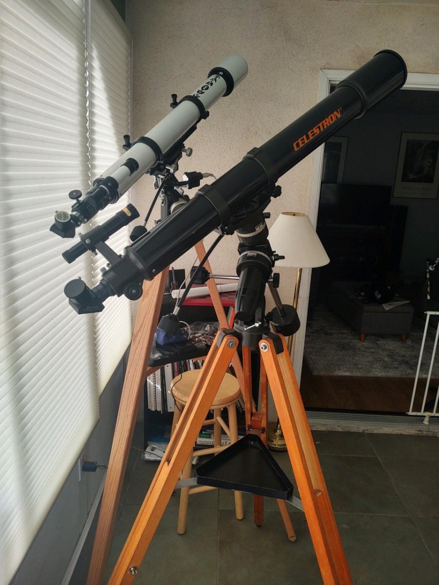 Celestron 90mm hot sale refractor telescope