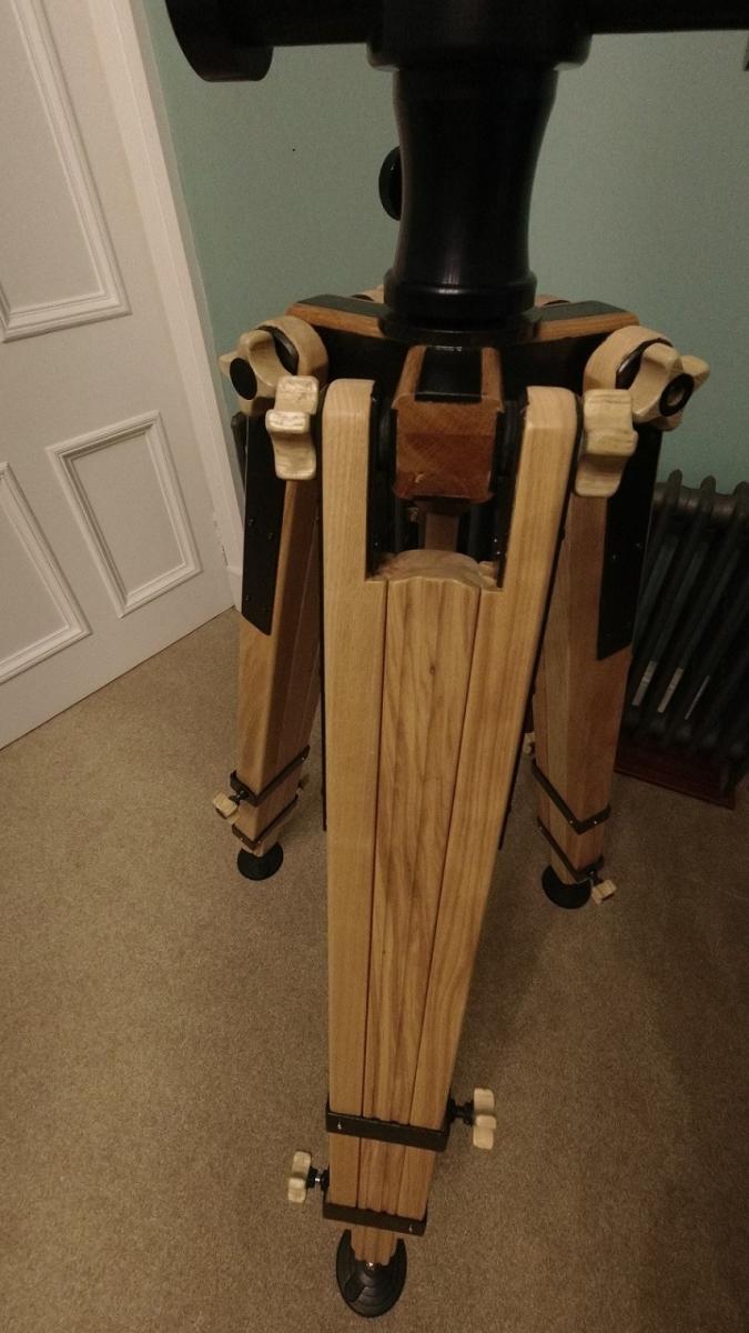 Width in-between lodge tripod legs at 20 inch height? Need it to