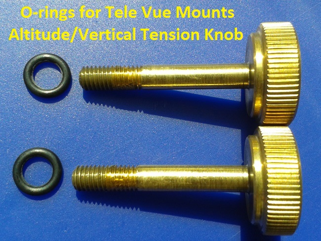 Tele Vue Mounts: O-rings for finer adjustment of Altitude/Vertical