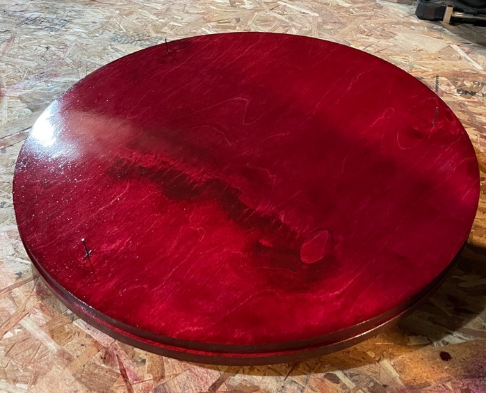 Red Dyes On Oak, Red Dye On Maple