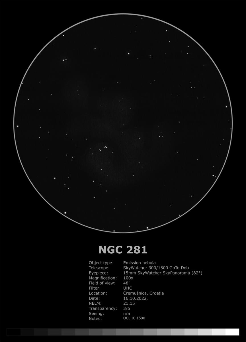 NGC 281 (2022-10-16) - Sketching - Cloudy Nights