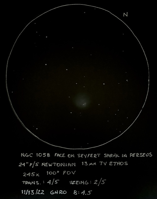 NGC 1058: Face On Seyfert 2 Spiral Galaxy In Perseus - Sketching ...