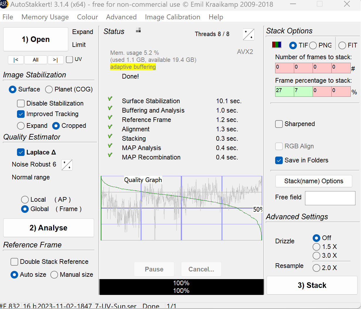 Solar Imaging Newbie, Stacking Problem - Solar Observing And Imaging ...