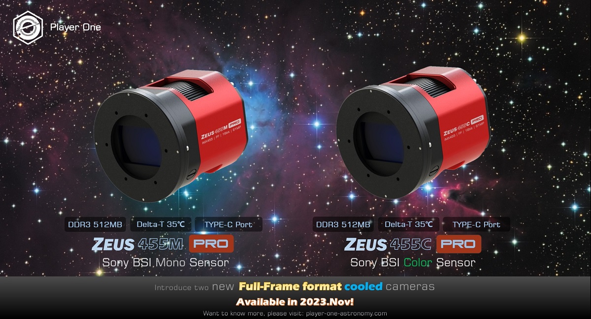 Player One New Flagship: ZEUS cooled camera series released TODAY ...