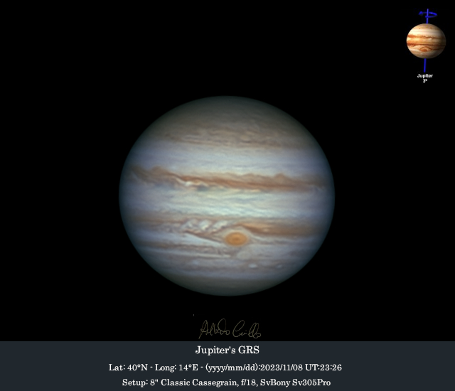 Good seeing, good Jupiter - november 8 - Major & Minor Planetary