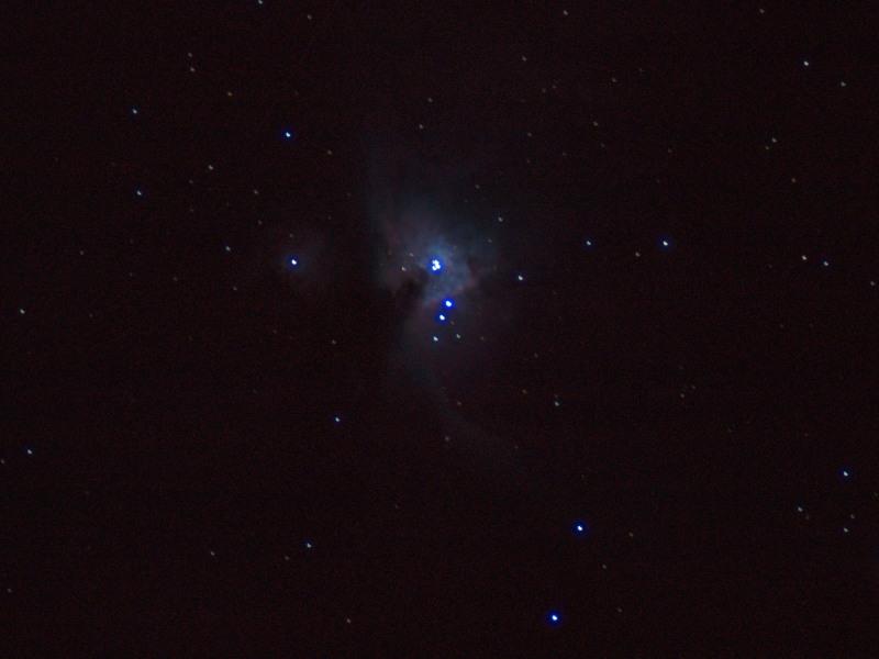 inch orion nebula through telescope