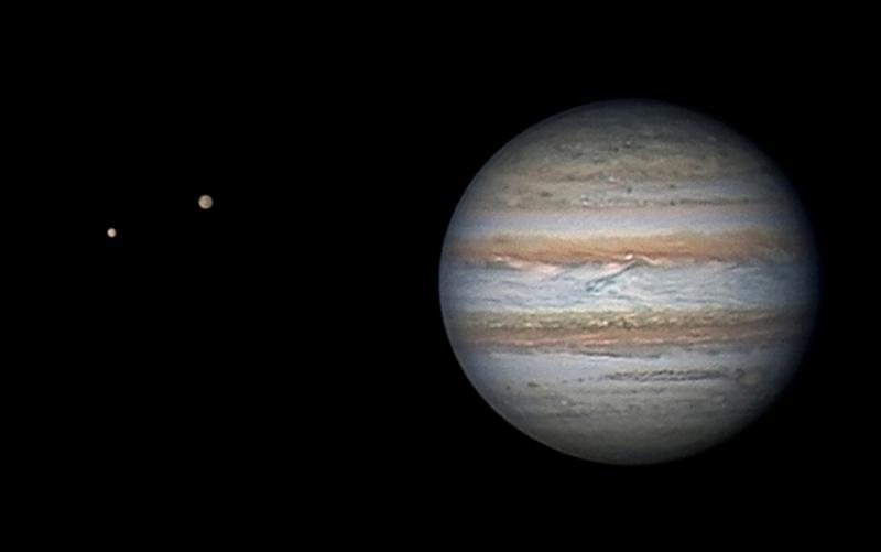 A long distance view on Jupiter with moons - Major & Minor Planetary ...