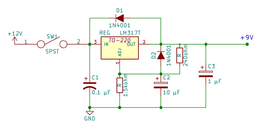 Lm2940 схема включения