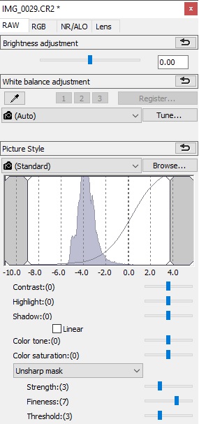 backyardeos all images black after histogram