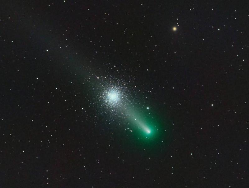 The perfect alignment of M3 and Comet Leonard - Experienced Deep Sky ...