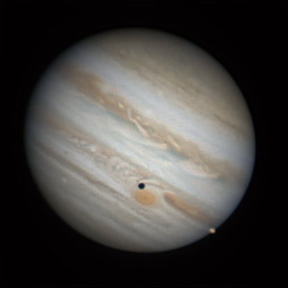 Jupiter with Io and Saturn - Major & Minor Planetary Imaging - Cloudy ...