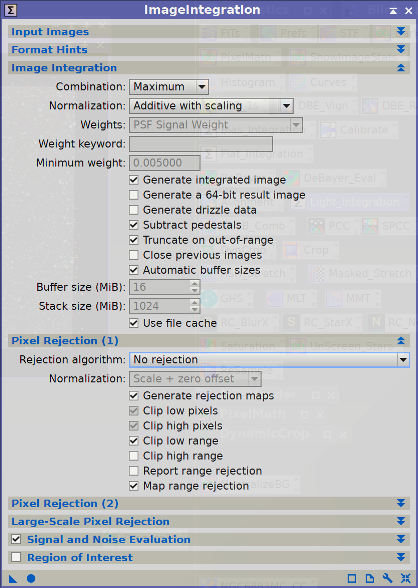 Stop Pixel Rejection In Pixinsight WBPP - Astronomy Software ...